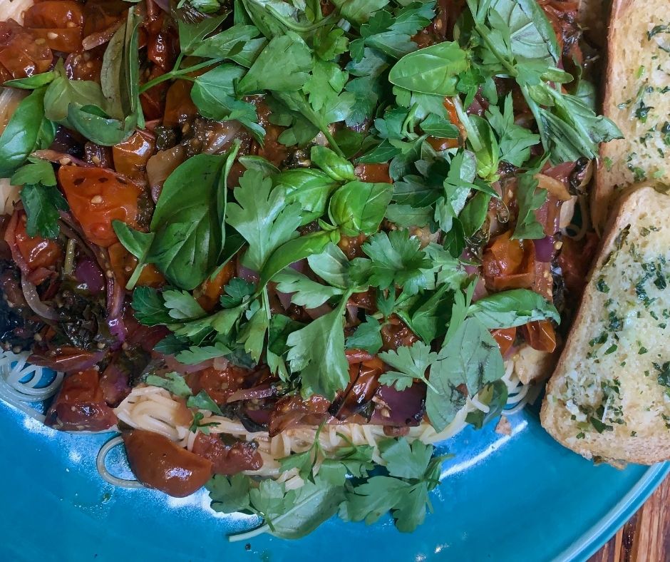 Roasted Cherry Tomato - Dressed for serving