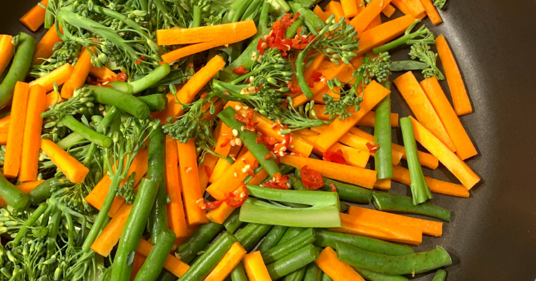 Flash Fried Vegetables