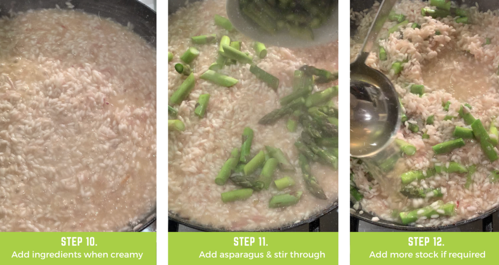 Green Goddess Risotto - steps 10 - 12