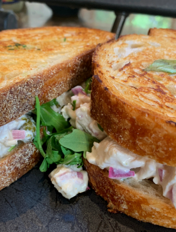 Golden Chunky Chicken Mayo Toastie