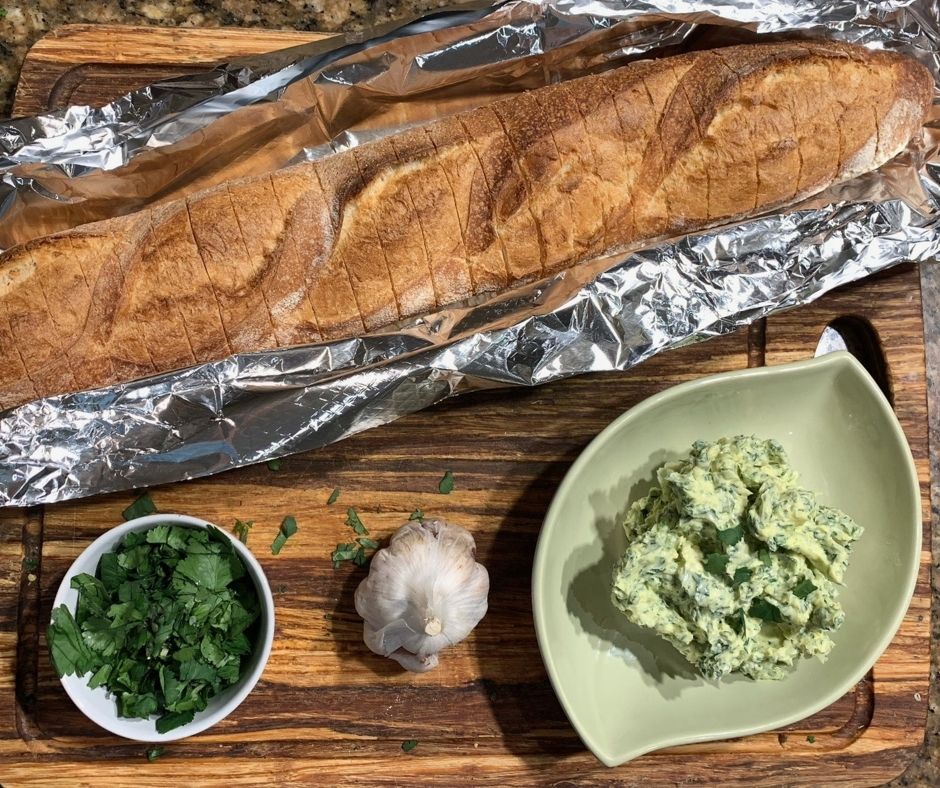 Crusty French Garlic Bread Ingredients