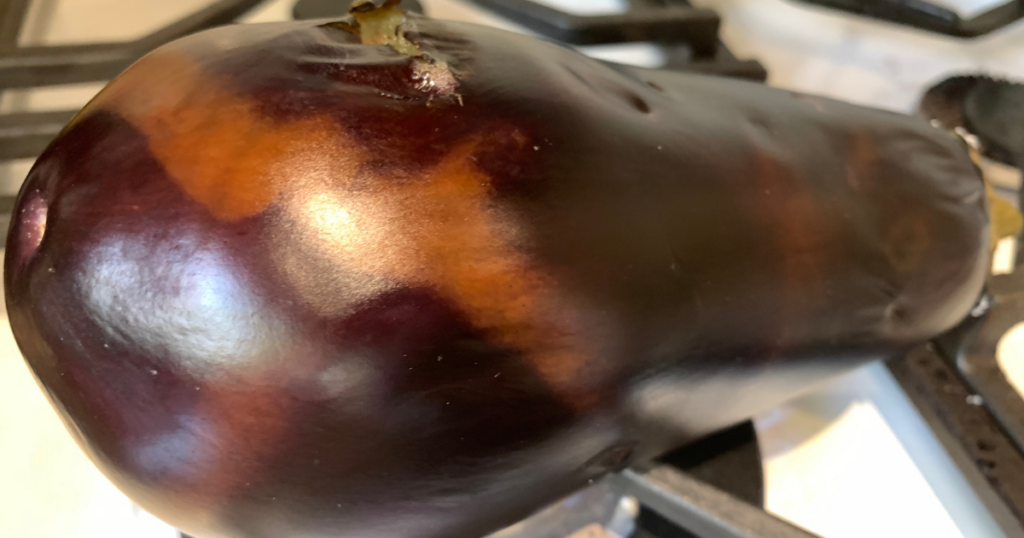 Eggplant on the grill