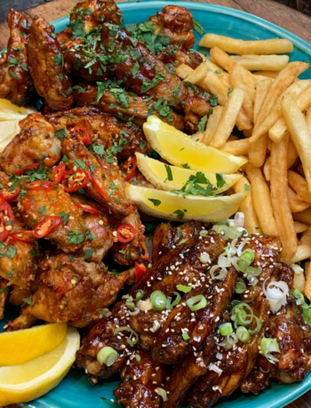 Trio of Sticky Gameday Chicken Wings