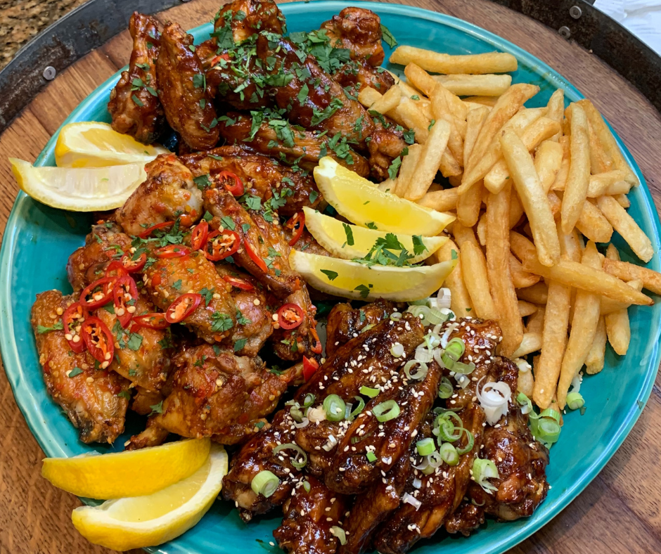 Trio of Sticky Gameday Chicken Wings