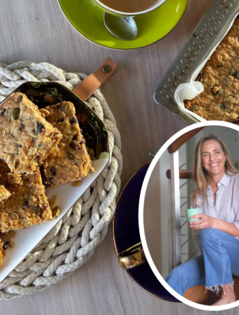 Angie Dowers healthy pick me up muesli slices