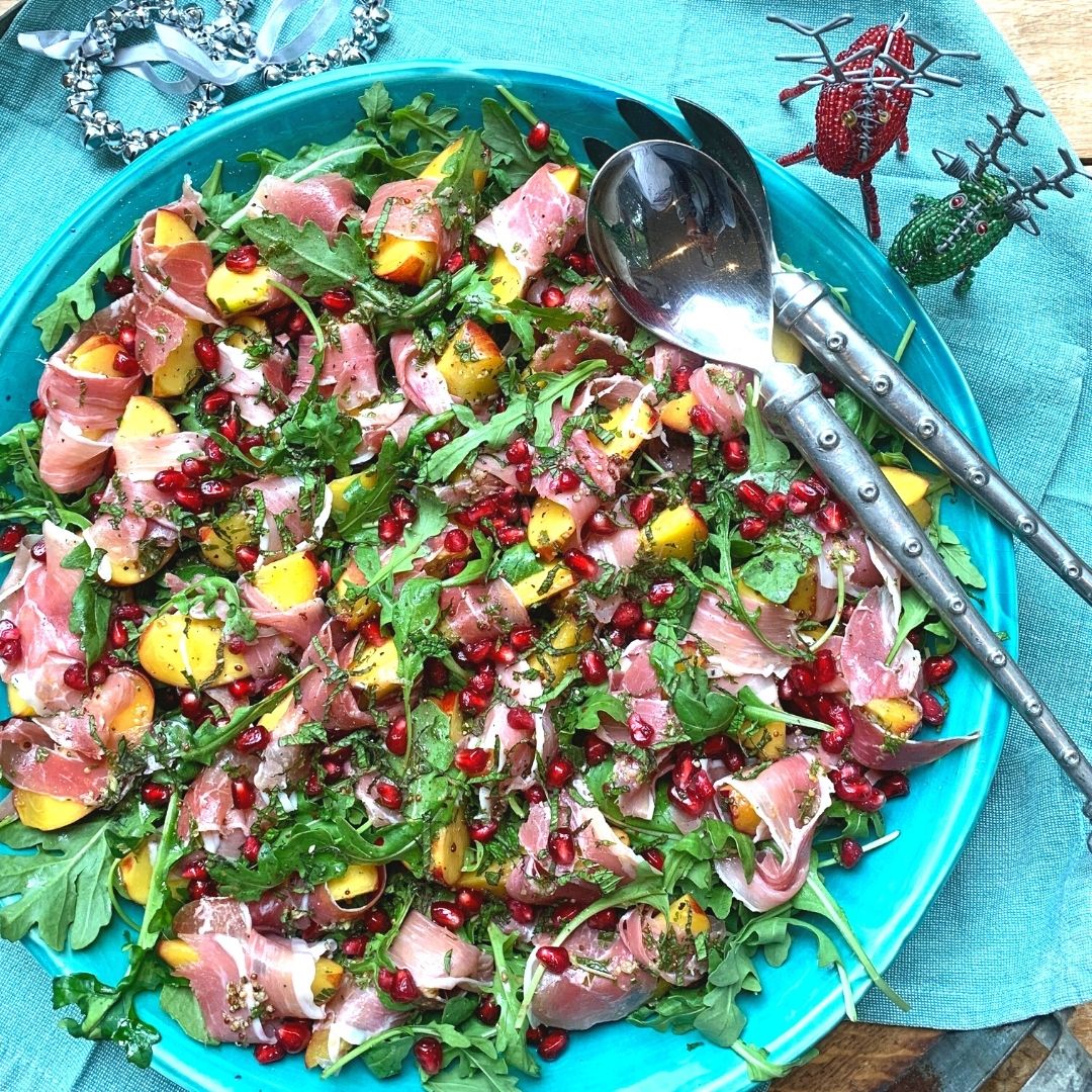 A Summery Salad of Nectarines & Prosciutto