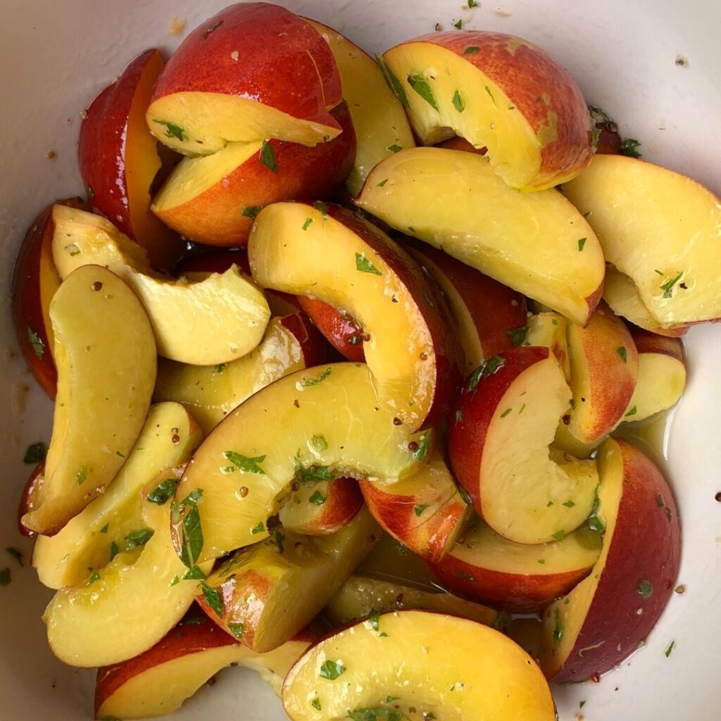 Marinading Nectarines