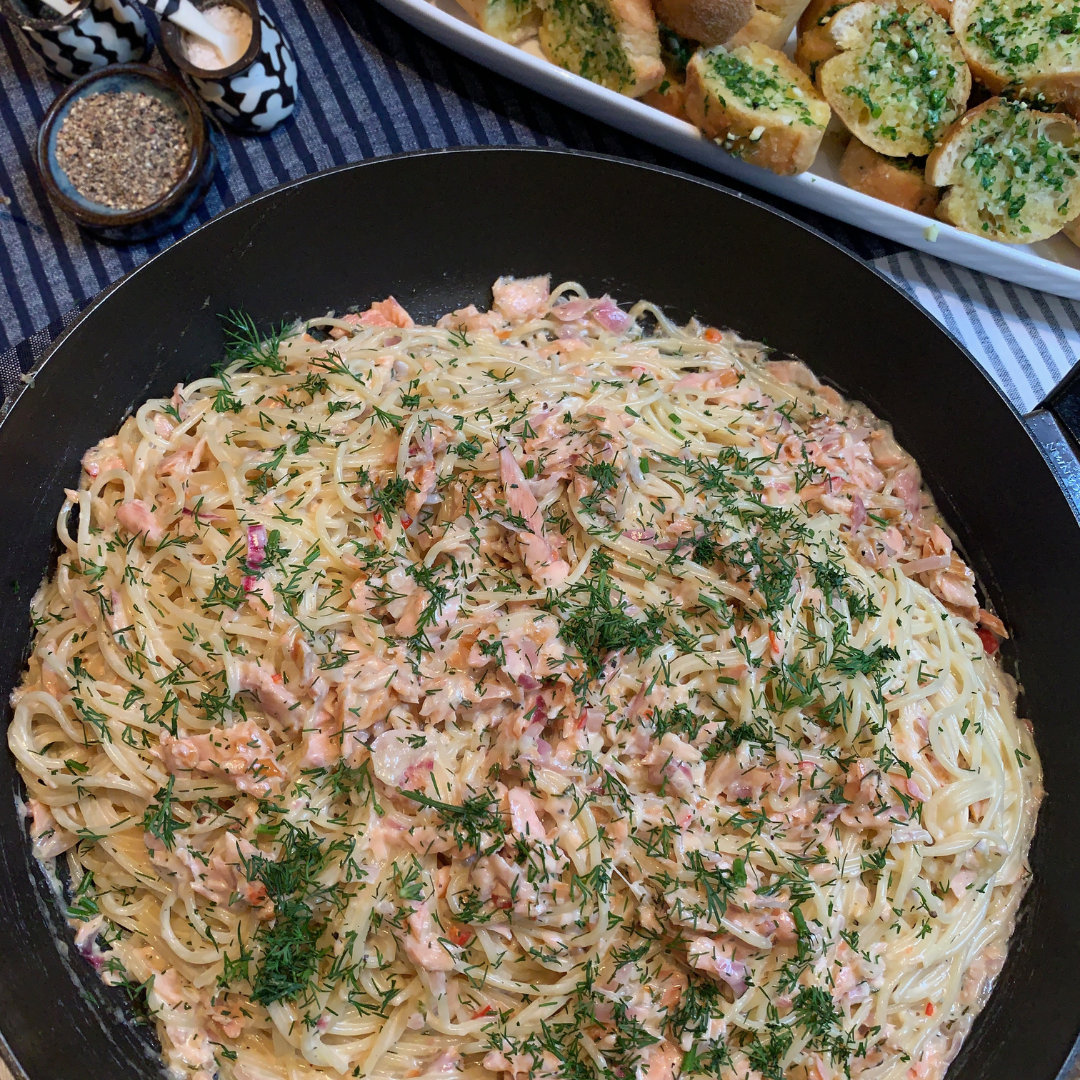 Smoked Rainbow Trout Pasta