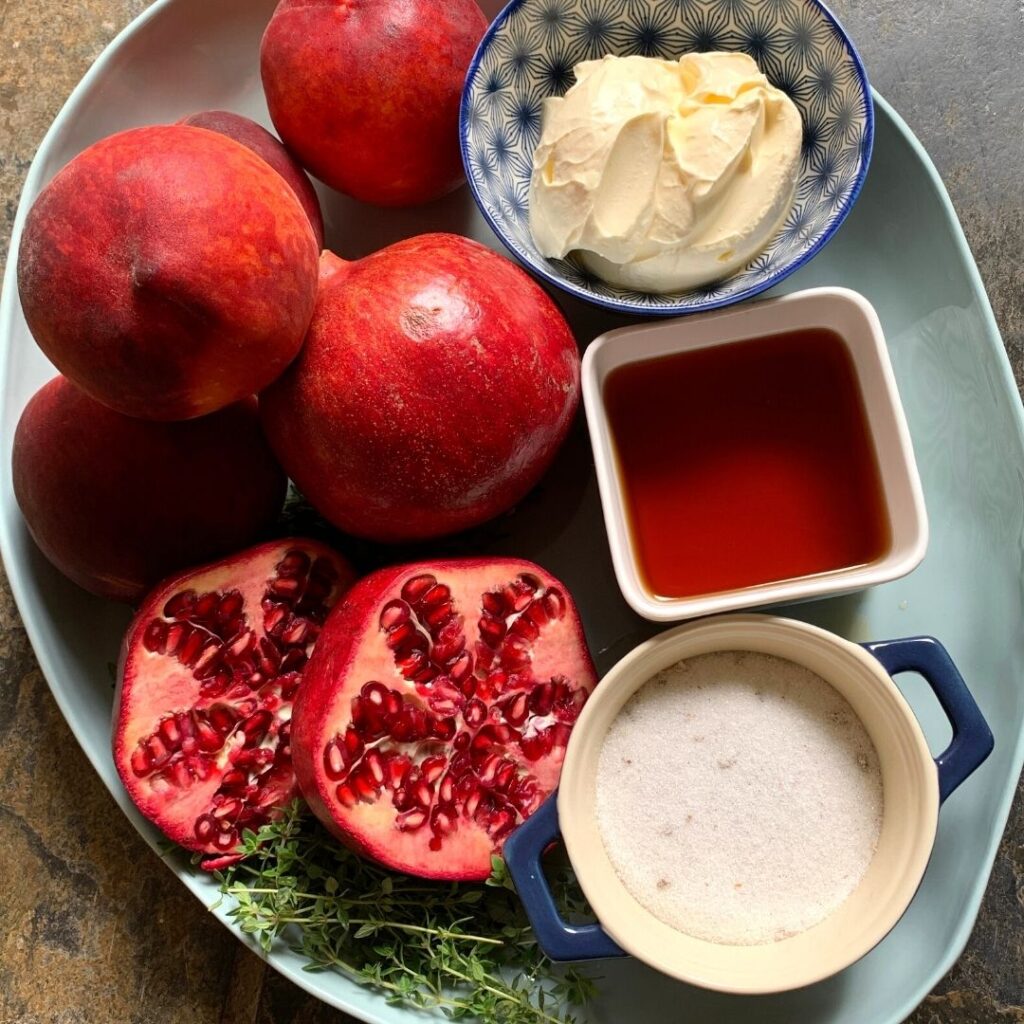 Christmas peaches and cream ingredients